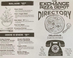 Exchange Pizza Depot 6 Grogs Indian Trail menu