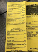 Carolina Pizza Co. Boone menu