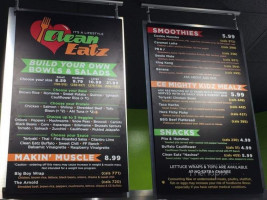 Clean Eatz menu