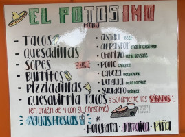 El Potosino Taqueria menu