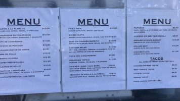 3 Hermanos: Food Truck Taqueria Y Pupuseria menu