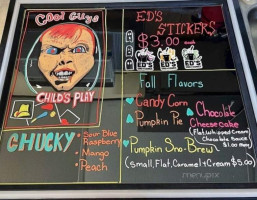 Ed's Sno Cones menu