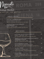 Mercato Mio Italian Market menu