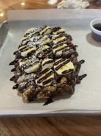Drizzled Waffles Coffee food