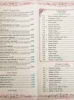 China Manor menu