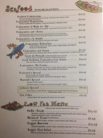 Fransiscos Mexican Resturant menu