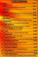 Aldertos Fresh Mexican Food menu
