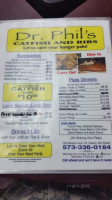 Dr. Phil's Catfish And Ribs menu