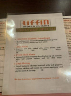 Tiffin menu