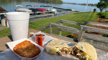 The Deck At Belews Lake food