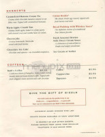 Ruth's Chris Steak House - Hotel Park City menu