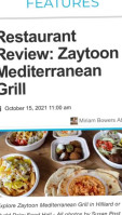 Zaytoon Mediterranean Grill food