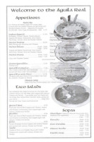 El Aguila Real Mexican menu