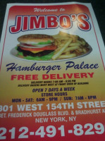 Jimbo's Hamburger Palace food