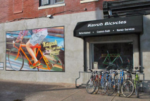 Kayuh Bicycles Cafe outside