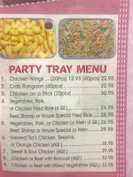 Golden Dragon menu