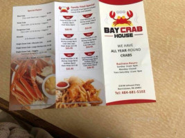 Bay Crab House menu