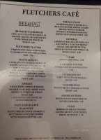 Fletchers Cafe menu