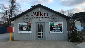 Miller’s Hometown Pizza inside