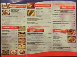 Pupuseria La Union menu