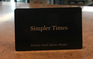 Simpler Times food
