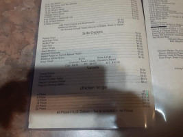 Bootleggers menu