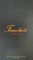 Timoteo's Grill food