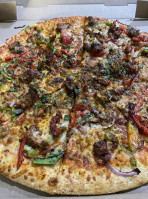 Tasty Curry Pizza food