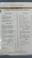 El Buen Sabor menu