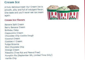 Rita's Ice Custard Happiness menu