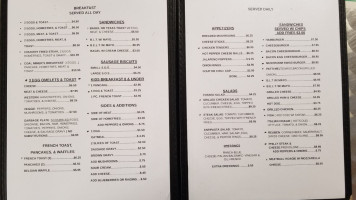 Smithfield Main Street Diner menu