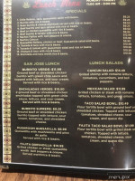 Las Brisas Mexican menu