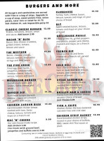 Firecreek Grill Ale House menu