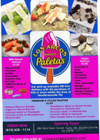 Los Arcos Gourmet Paletas menu