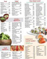 Sushi One menu