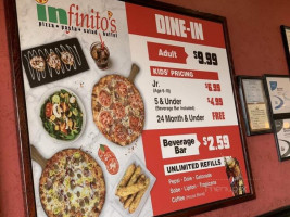 Infinito's Pizza/pasta Buffet food