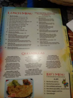 El Agave Mexican menu