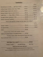 Scotch Valley menu