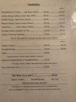 Scotch Valley menu