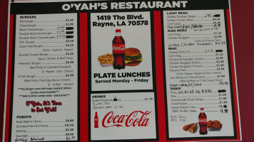 O'yah's food