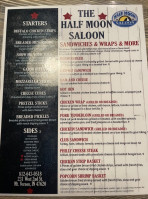 Half Moon Saloon menu