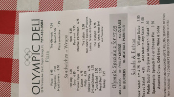 Olympic Deli menu