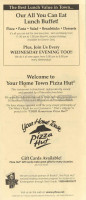 De Fusco's Gourmet Pizza menu