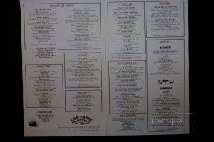 Log Cabin Tavern menu