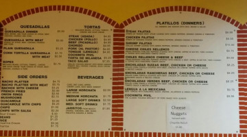 Taco Burrito Express menu