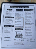 Ardmore Station Cafe menu
