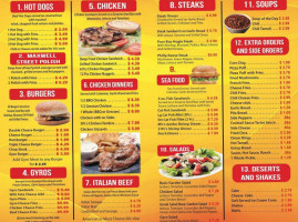 Rudy's Grill menu