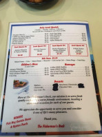 Fishermans Dock menu