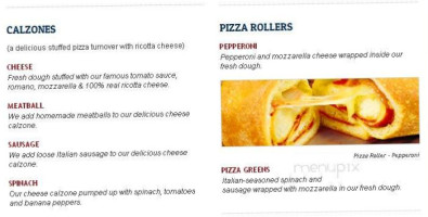 Pizza Joe's menu