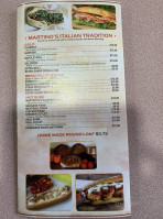 Martino's Italian Traditions menu